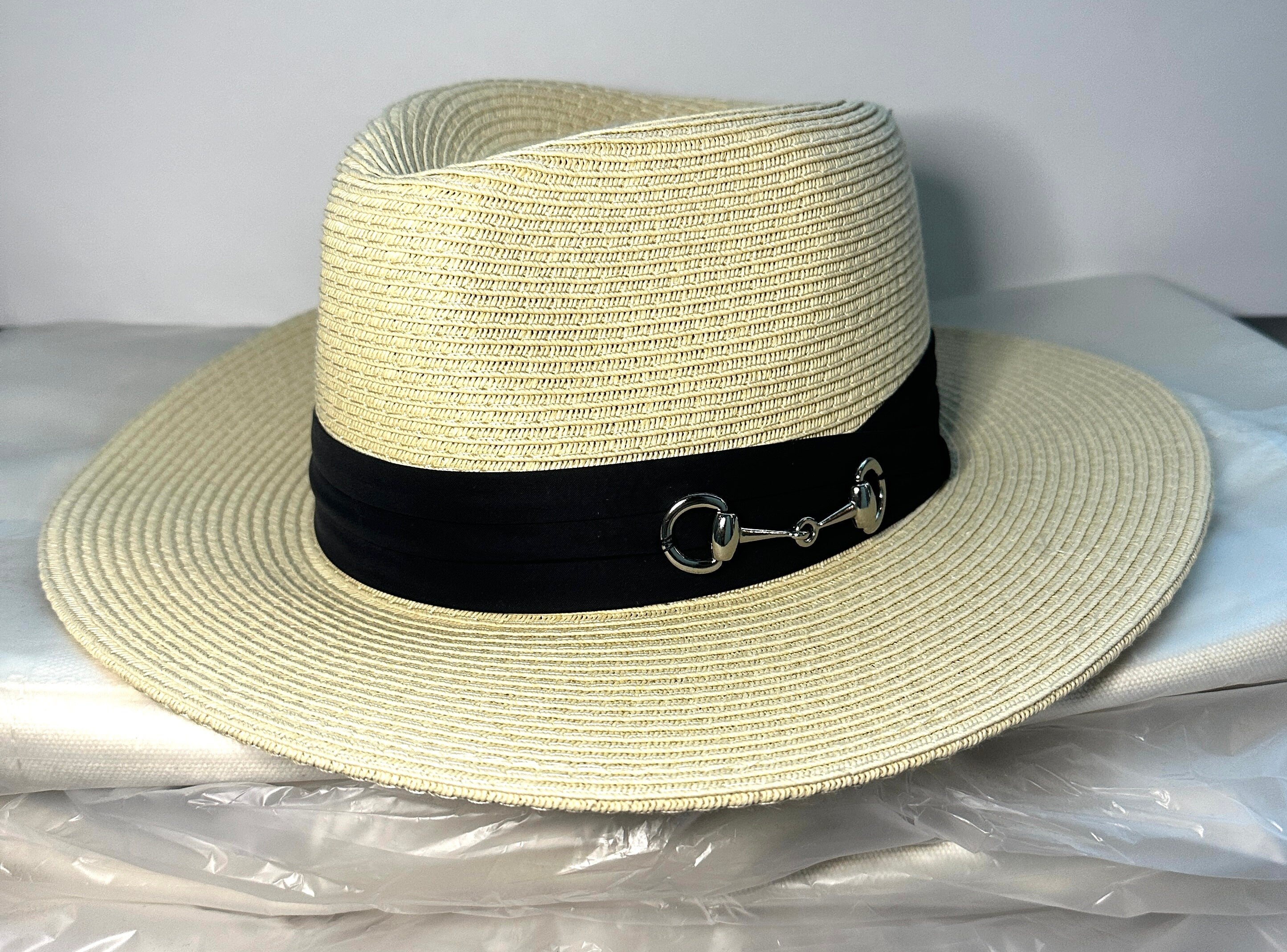 Equestrian Safari Hat with GOLD OR SILVER Bit-Keep the sun off your face & be stylish!