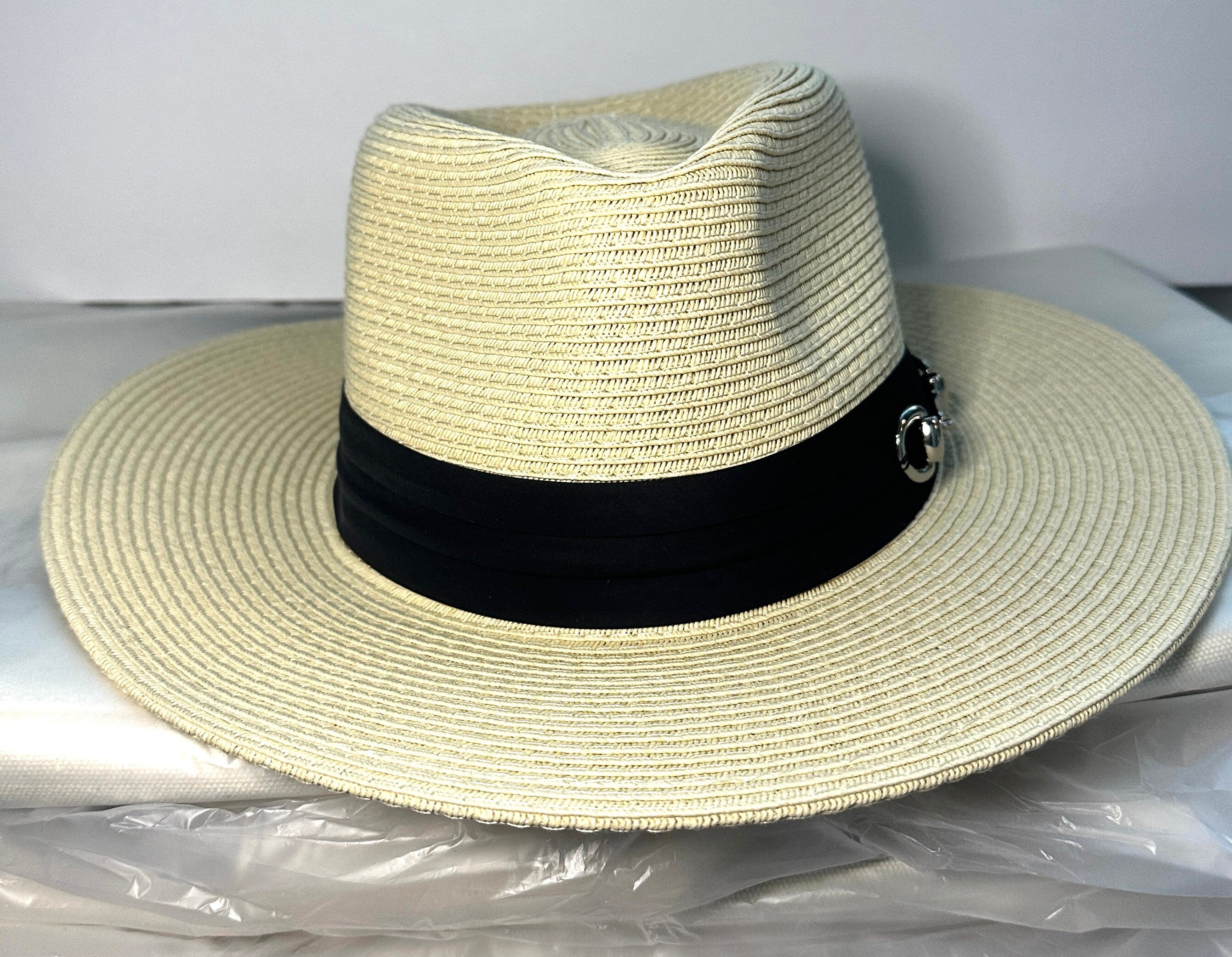 Equestrian Safari Hat with GOLD OR SILVER Bit-Keep the sun off your face & be stylish!