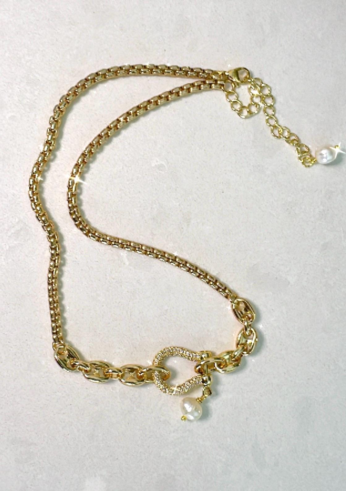 Equestrian Necklace, Horse Crystal D-Ring, Stirup, Bit with Pearl, Equestrian Gift Idea